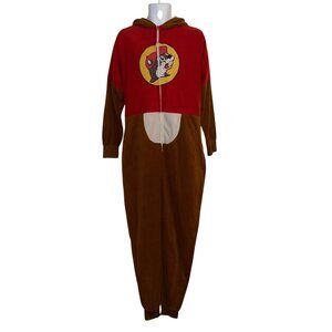 Bucees Beaver Mascot Pajamas Adult Unisex S M Halloween Costume Unionsuit